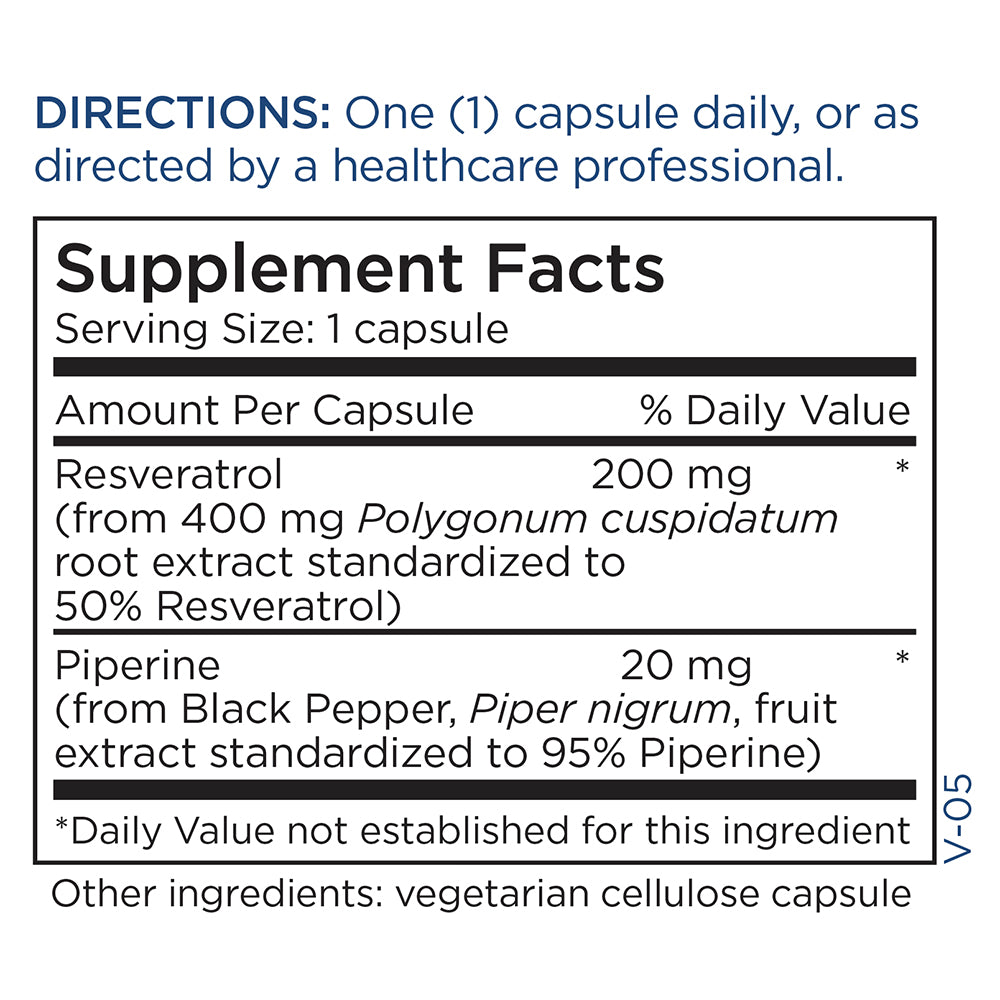 Resveratrol with Piperine
